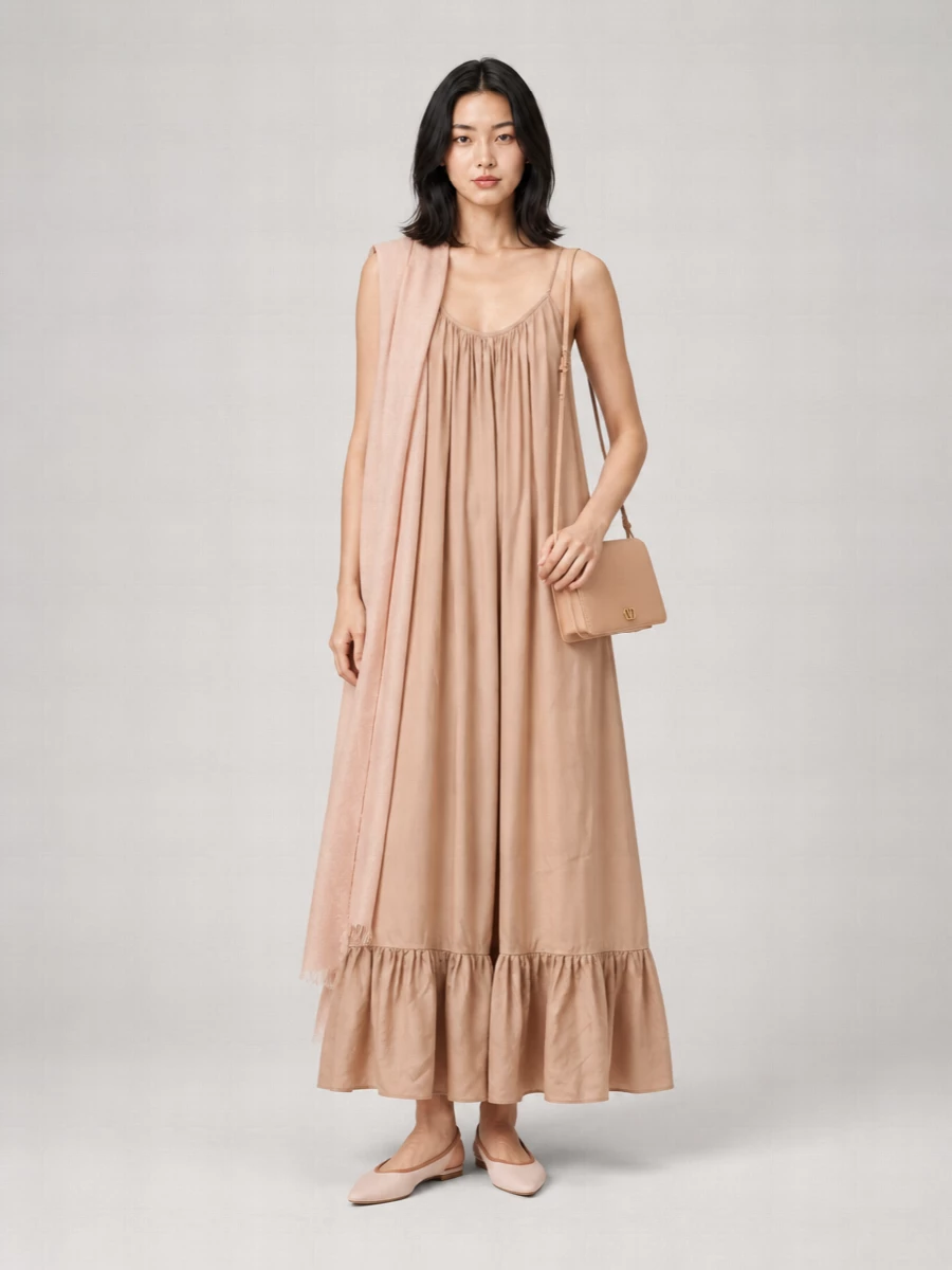 Dries Van Noten Relaxed-Fit Ruffled Maxi Dress