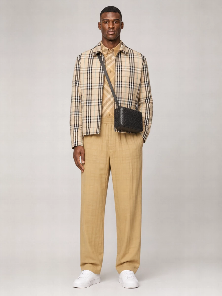 Burberry Cotton Checked Jacket