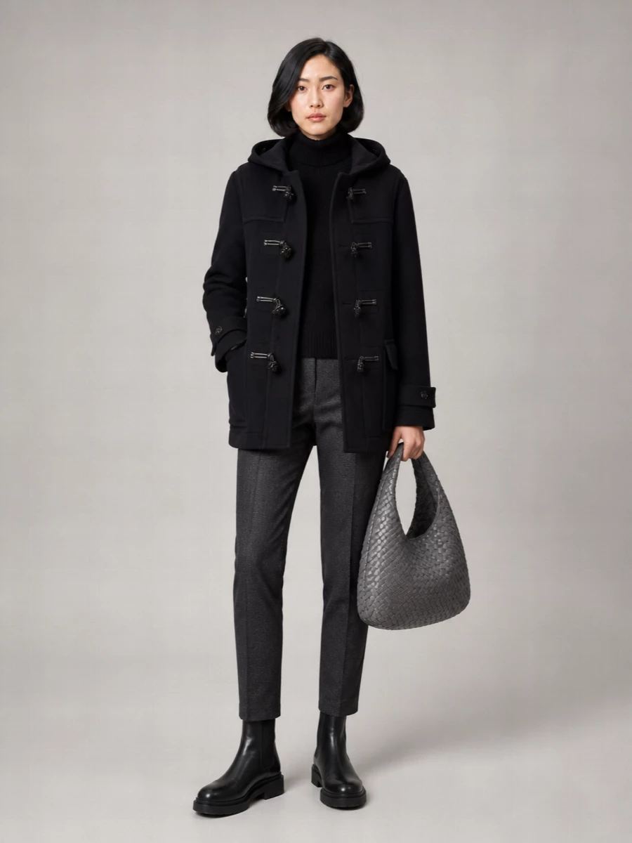 Bottega Veneta Wool Hooded Regular-Fit Duffle Coat