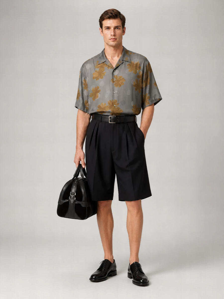 Dries Van Noten Wool Tailored Bermuda Shorts