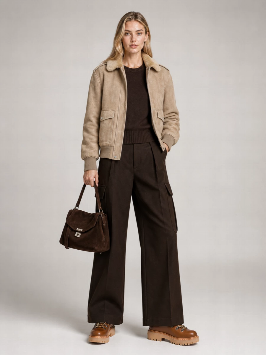 Prada Shearling Bomber Jacket
