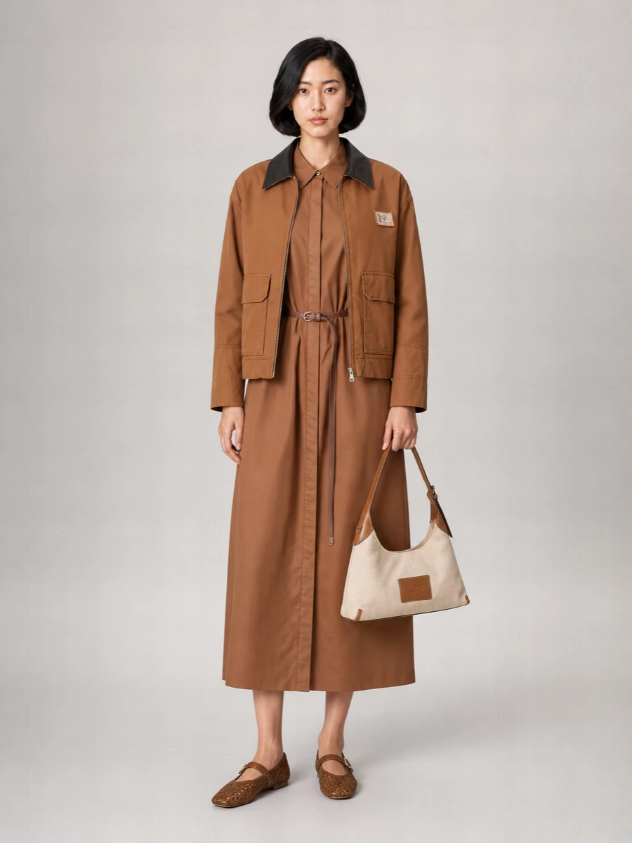 Weekend Max Mara Cotton Padded Single Breasted Coat
