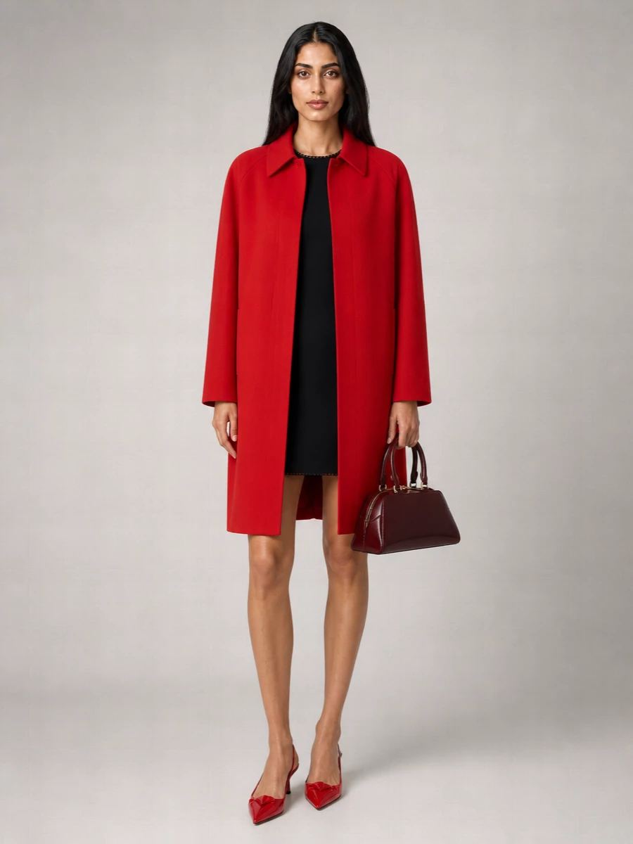Prada Gabardine Single-Breasted Coat
