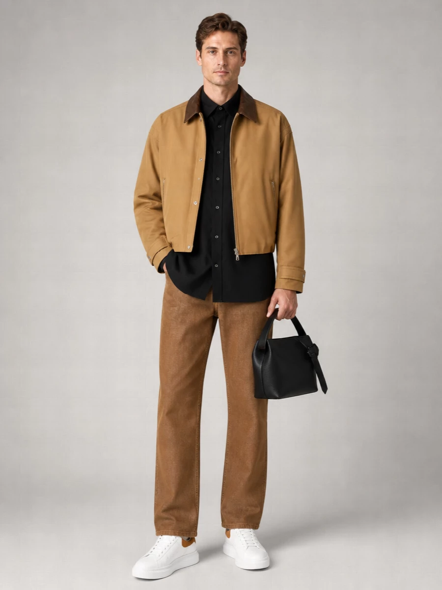 Acne Studios Cotton Cropped Bomber Jacket