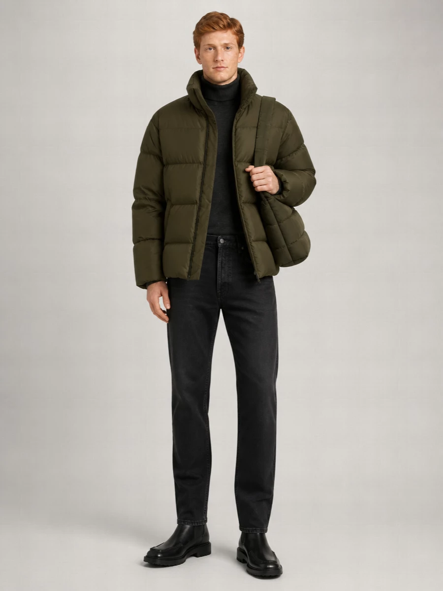 Saint Laurent Quilted Down Puffer Jacket