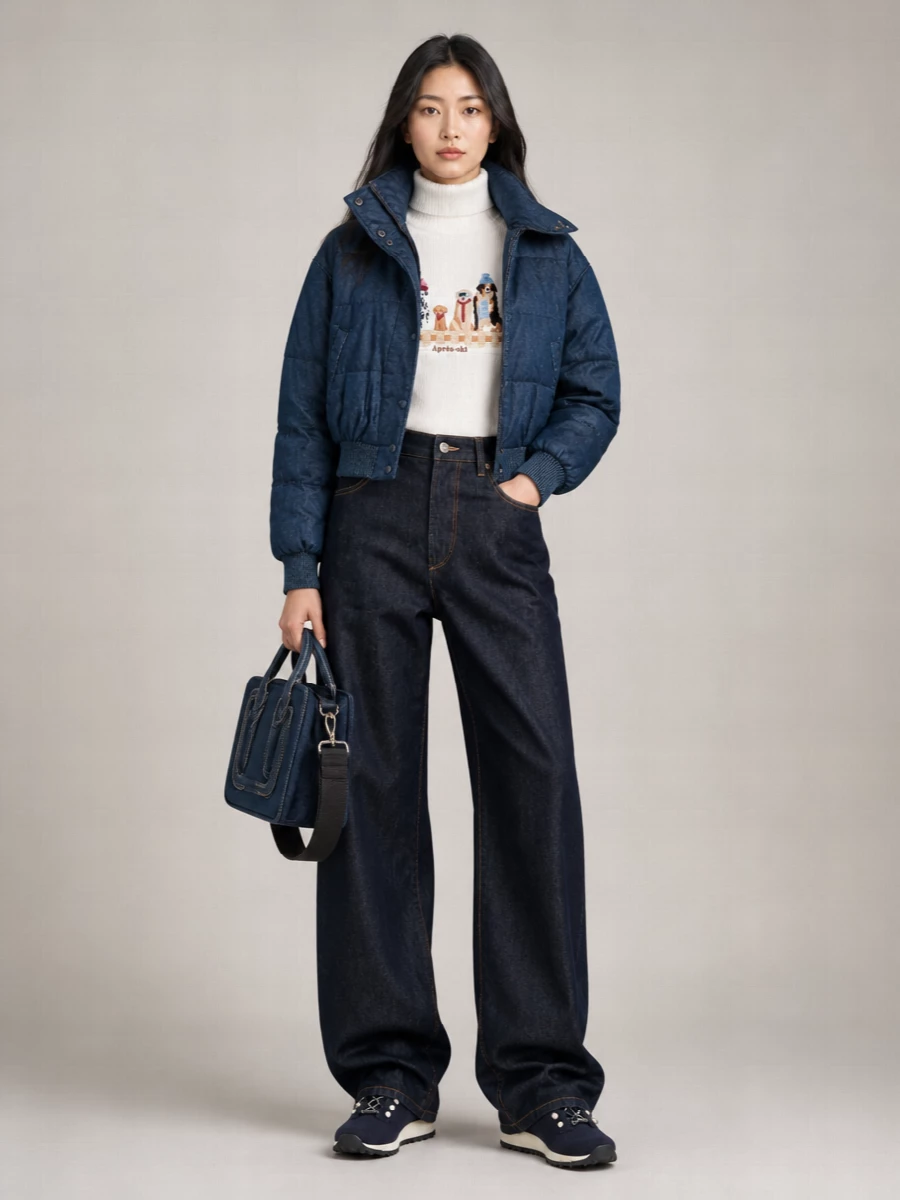 Jacob Cohen Denim Puffer Jacket