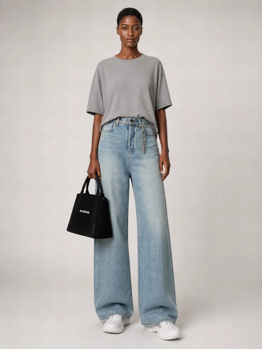 Balenciaga Denim Baggy Jeans