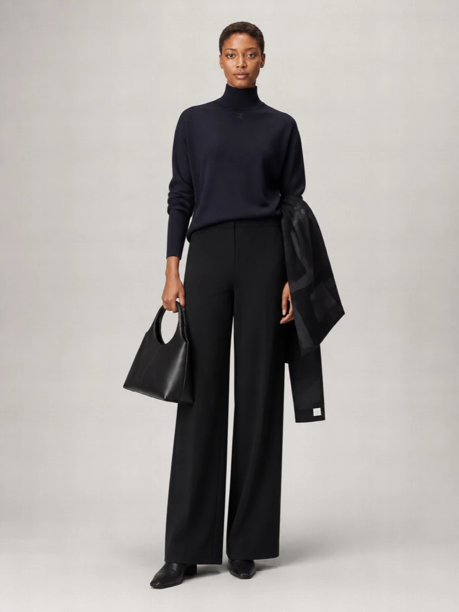 Courrèges Merino Wool Cutout Sweater