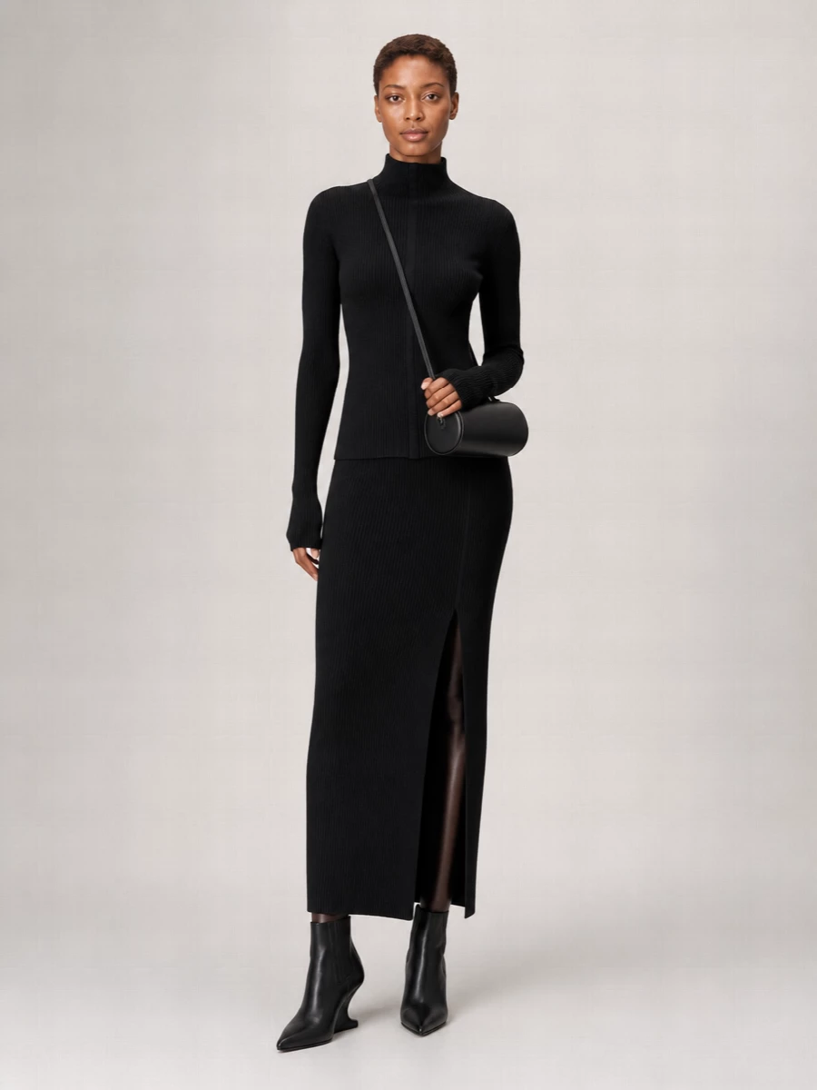 Rick Owens Wool Knee-Length Skirt