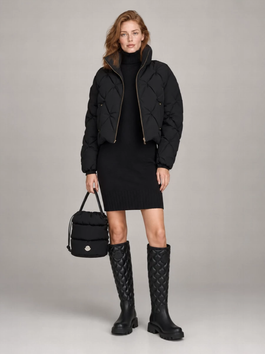 Moncler Caradoc Polyamide Puffer Bucket Bag