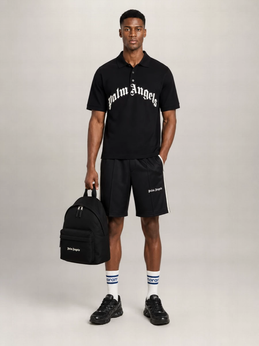 Palm Angels Logo Track Shorts