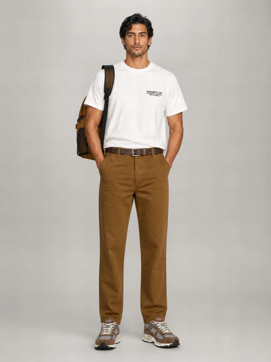 Carhartt Wip Cotton Straight-Leg Trousers