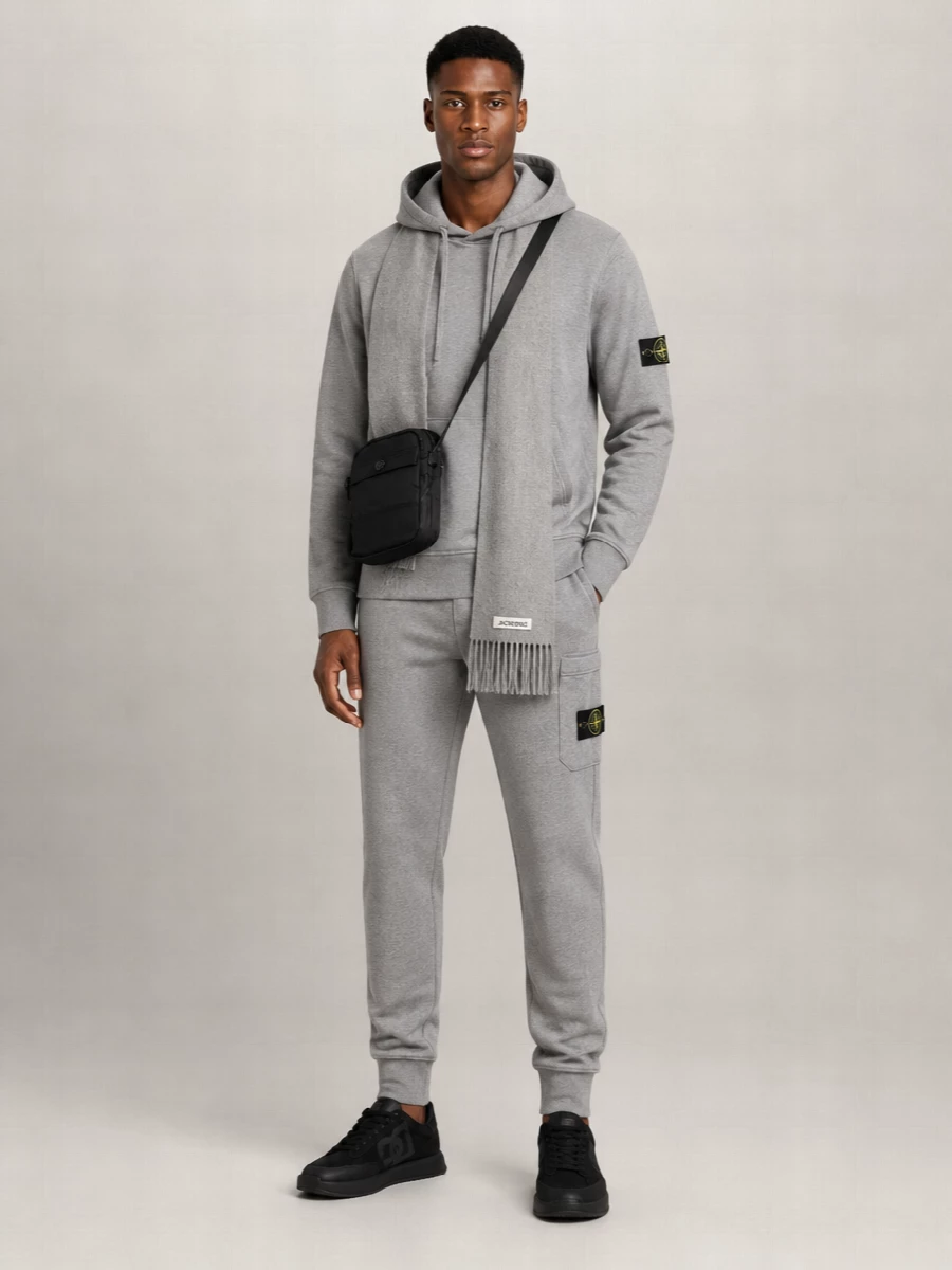 Stone Island Tapered Cotton Track Pants