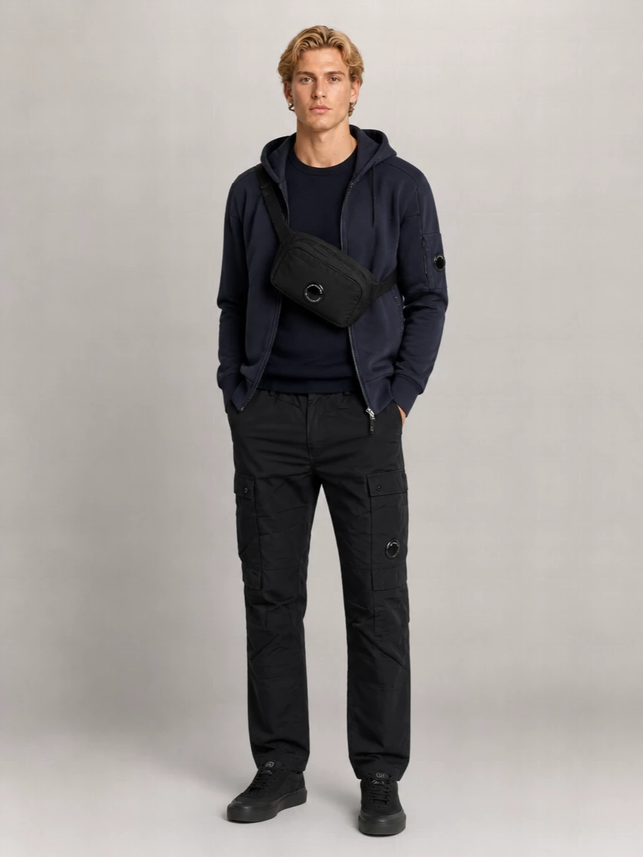 C.P. Company cotton zip hooded sweatshirt