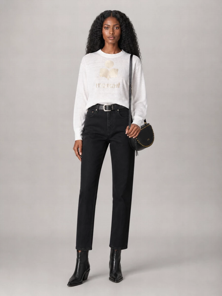 Isabel Marant Etoile Denim Barrel-Leg Jeans