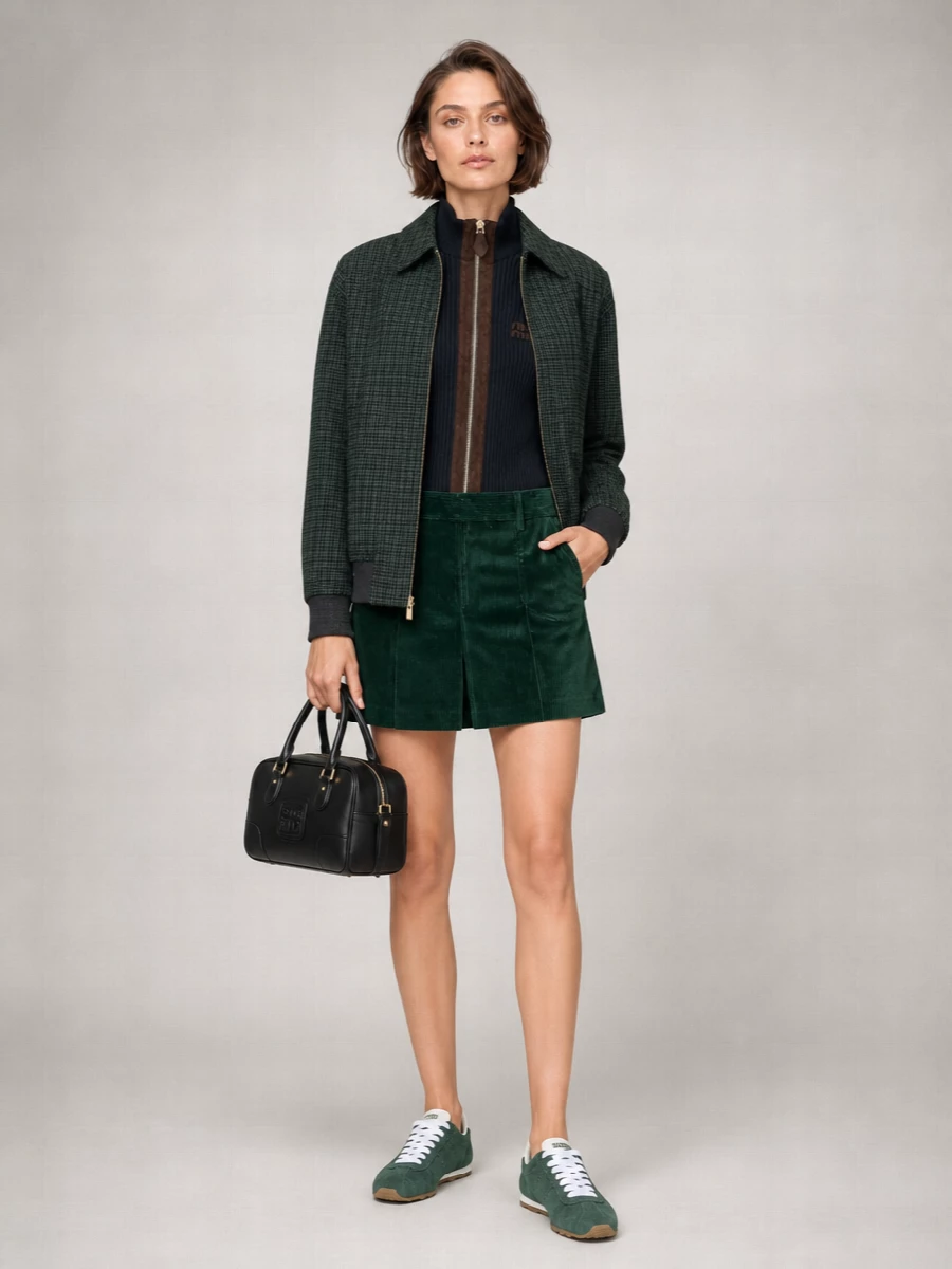 Miu Miu Flannel Single Breasted Coat