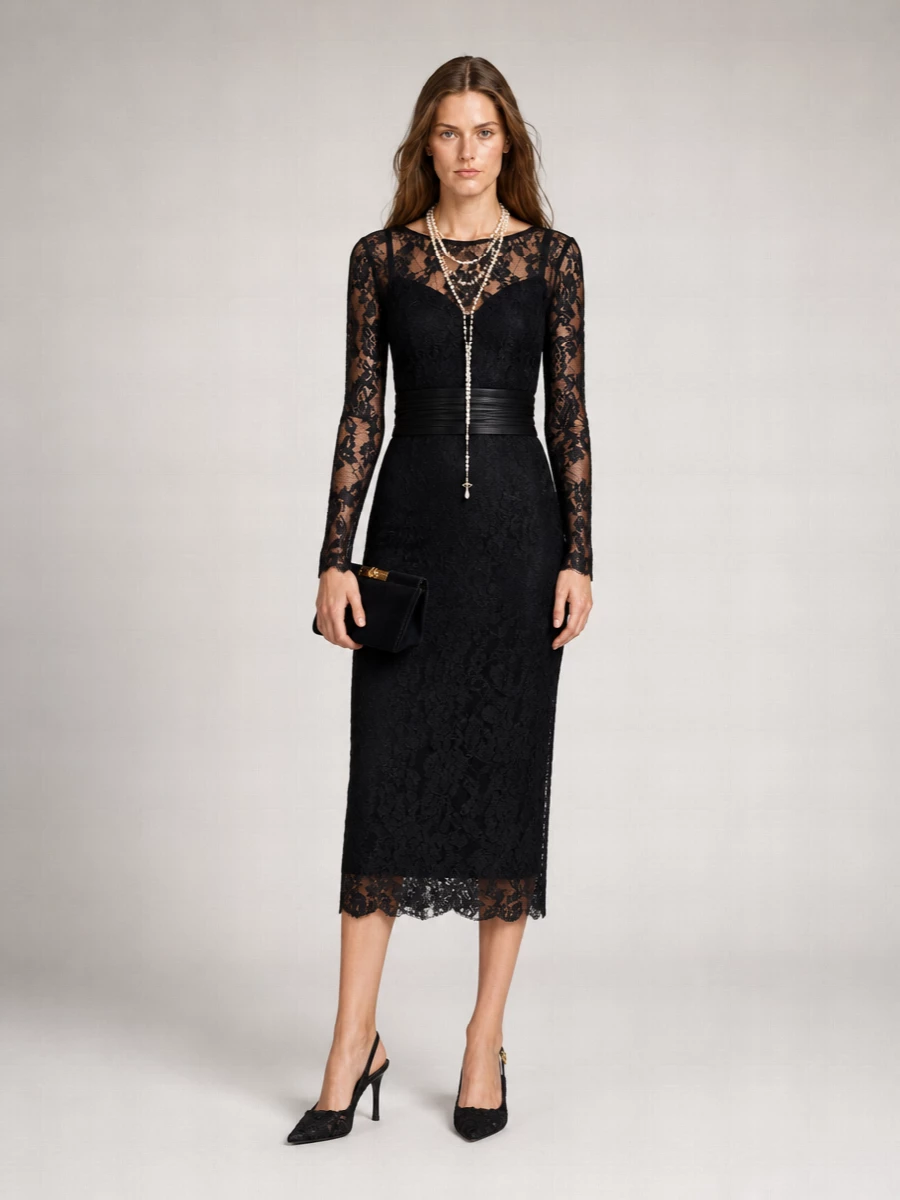 Dolce&Gabbana Cotton-Blend Midi Dress