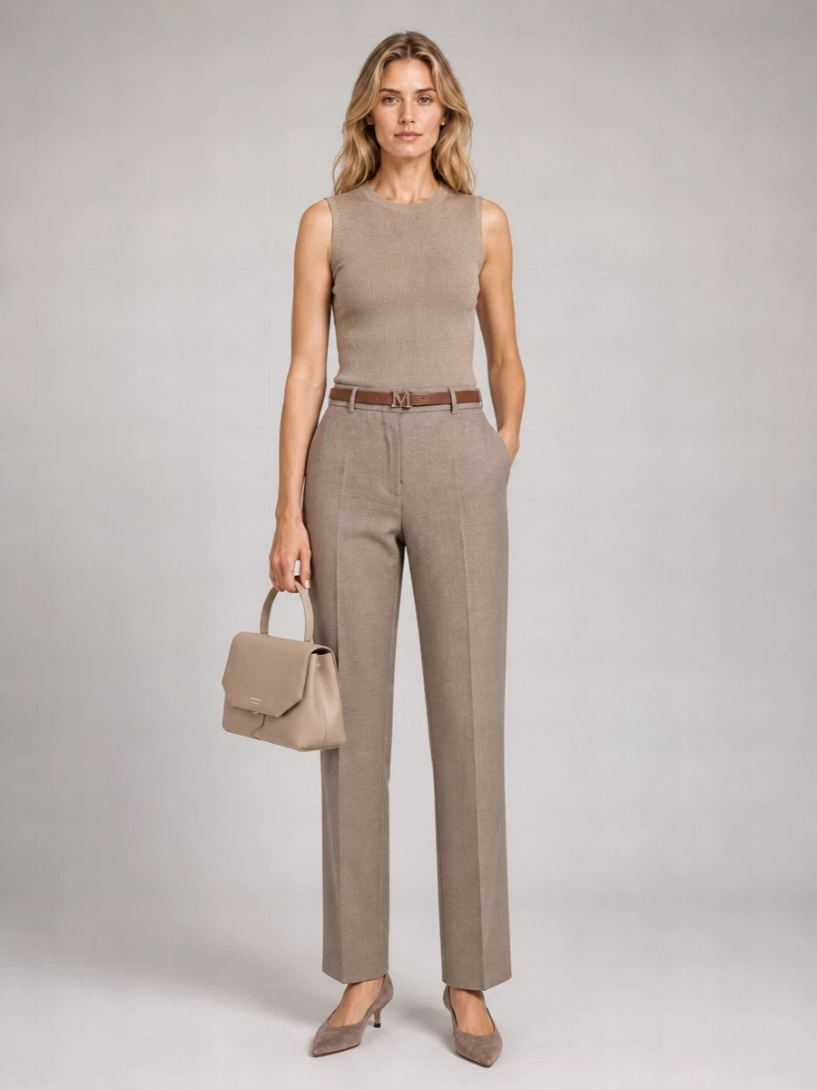 S Max Mara Metallic Ribbed Sleeveless Knitted Top
