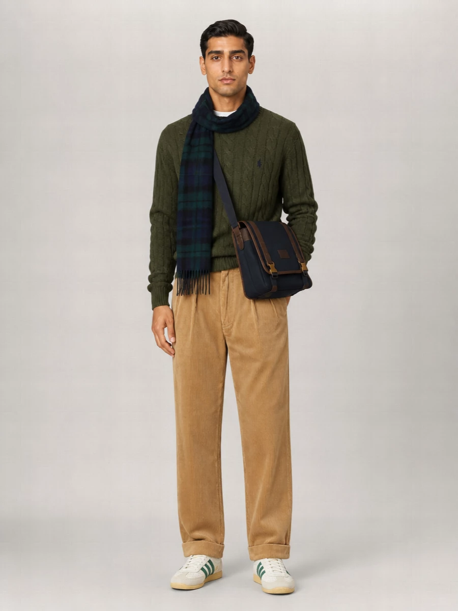 Polo Ralph Lauren braided knit regular fit cotton crewneck jumper