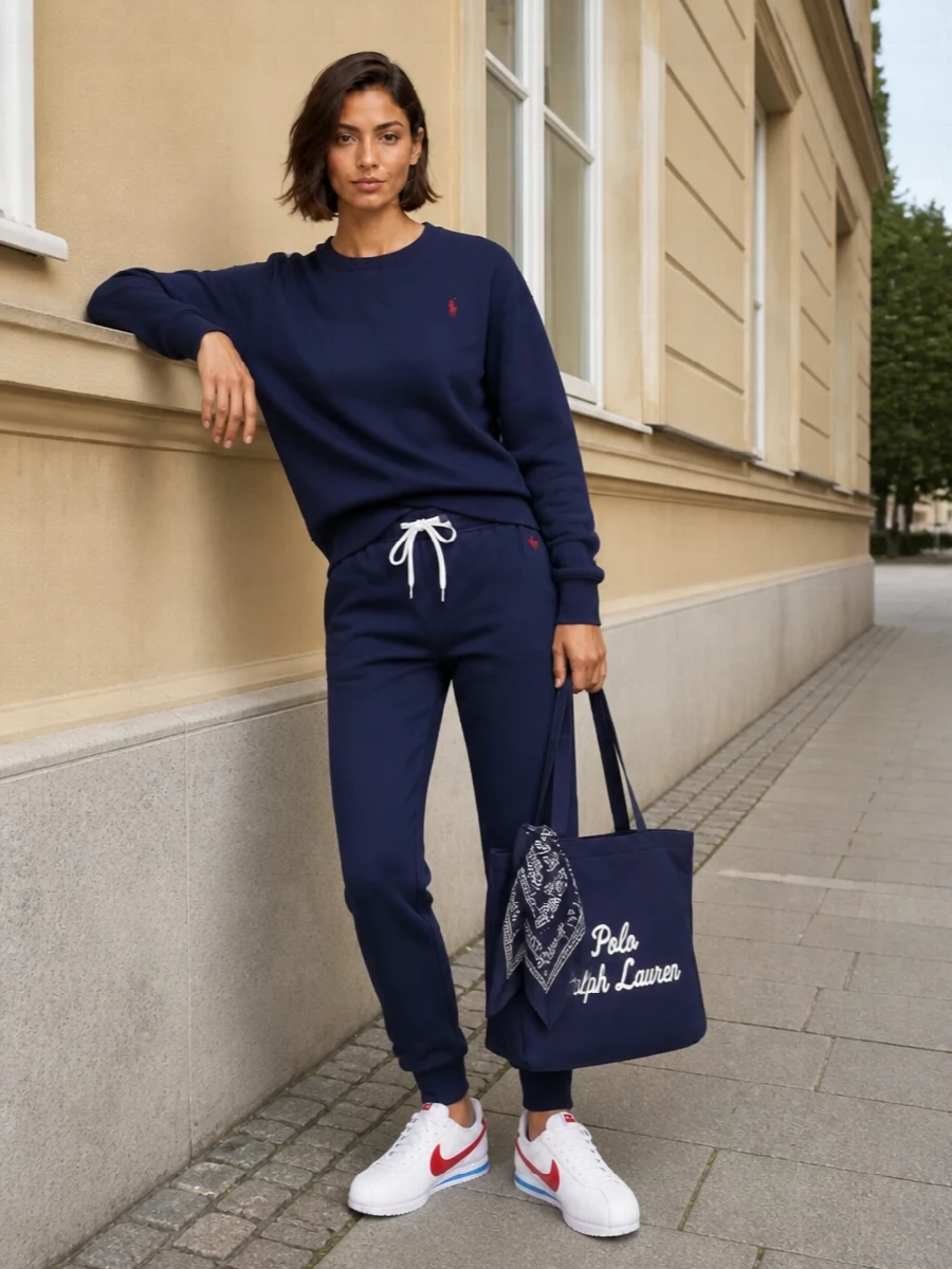 Polo ralph lauren navy sweatshirt jogger outfit