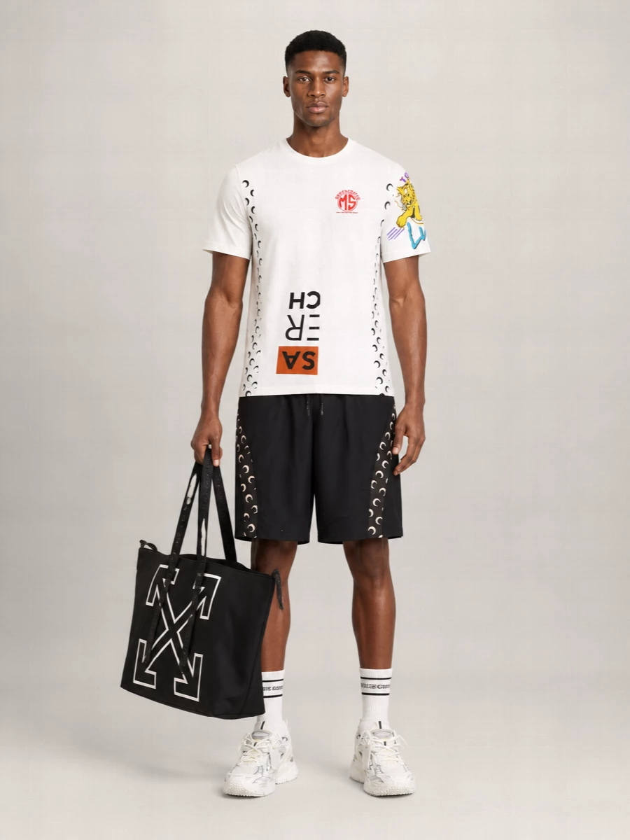 Marine Serre Printed Cotton T-Shirt