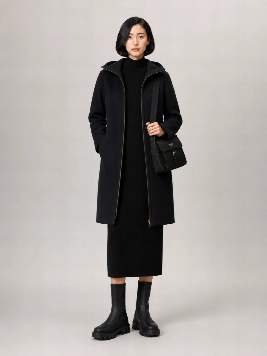 Moncler Cashmere Parka Coat