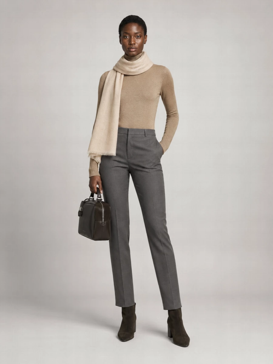 Brunello Cucinelli Cashmere Silk Lurex Turtleneck Sweater