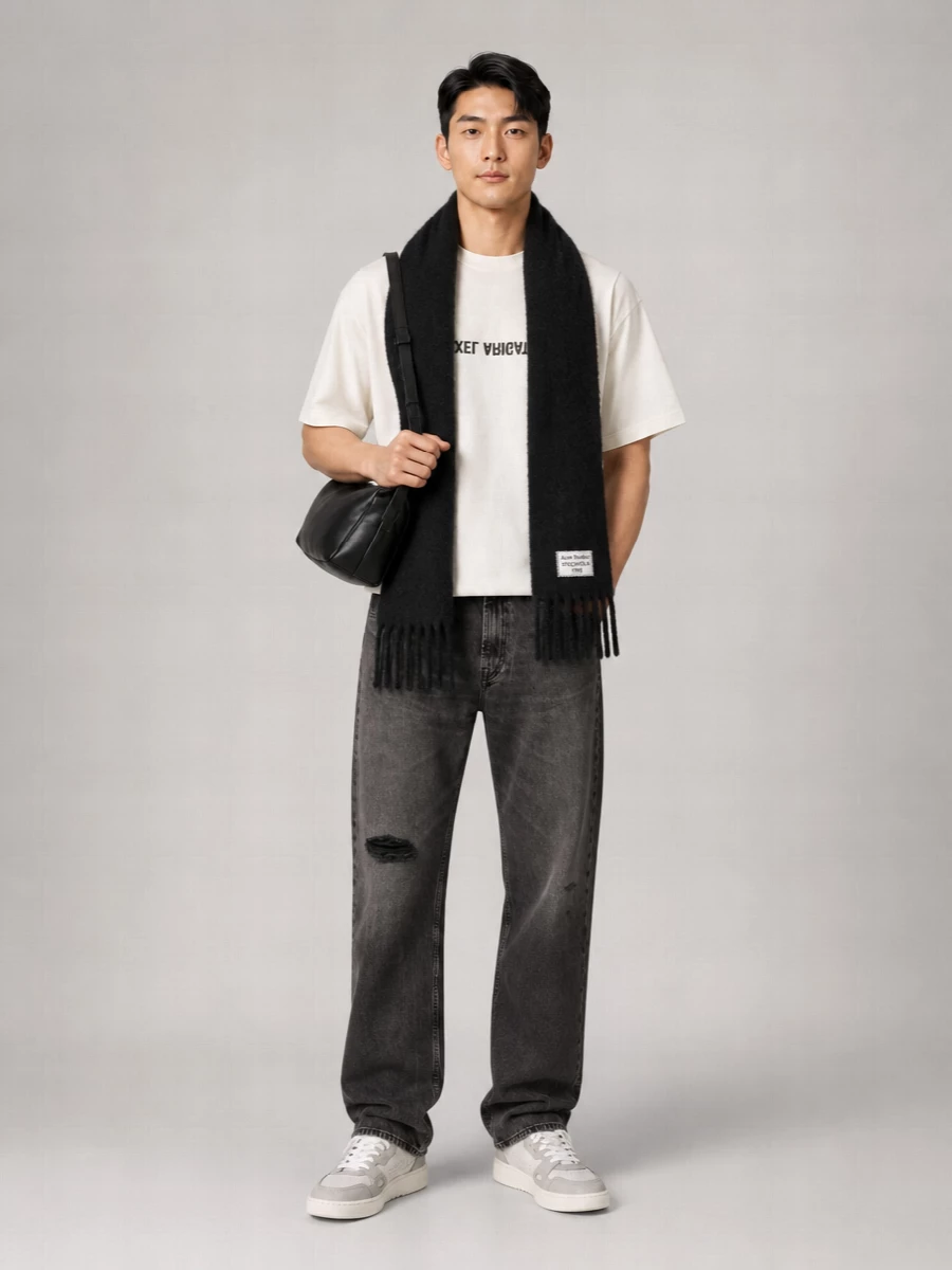 Axel Arigato Logo Print Cotton Hemp T-Shirt