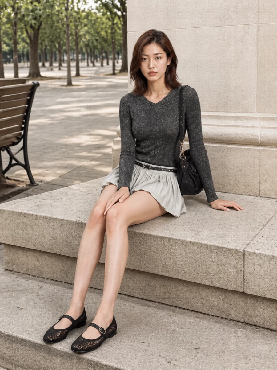Miu miu metallic knit ruched mini outfit