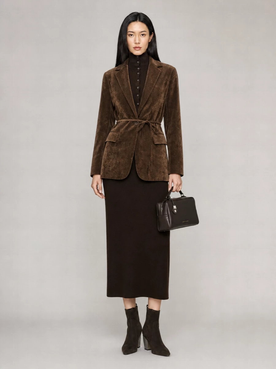 Brunello Cucinelli Cashmere-Blend Microribbed Single-Breasted Blazer