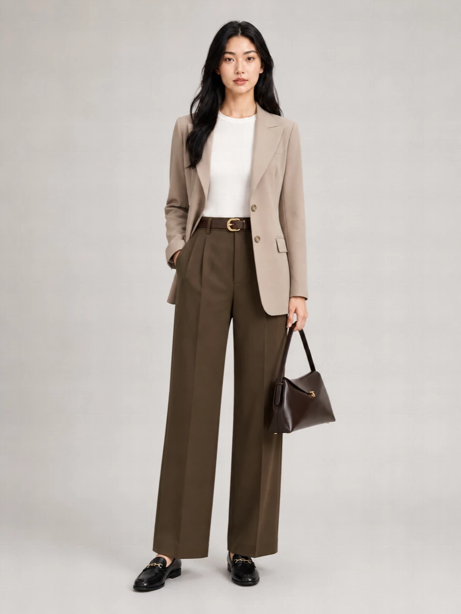Pt Torino Virgin Wool Wide-Leg Trousers