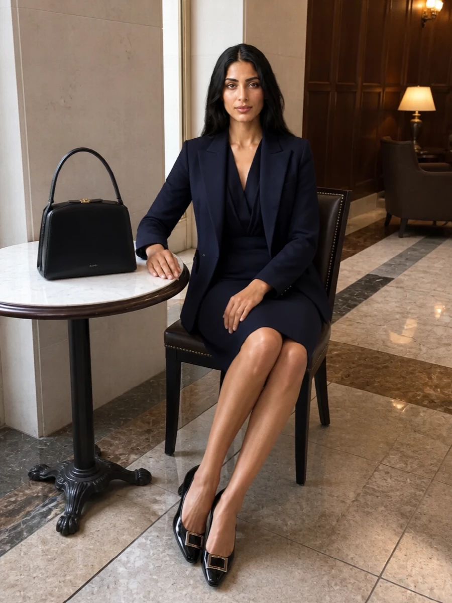 Blaze milano navy blazer max mara sheath dress