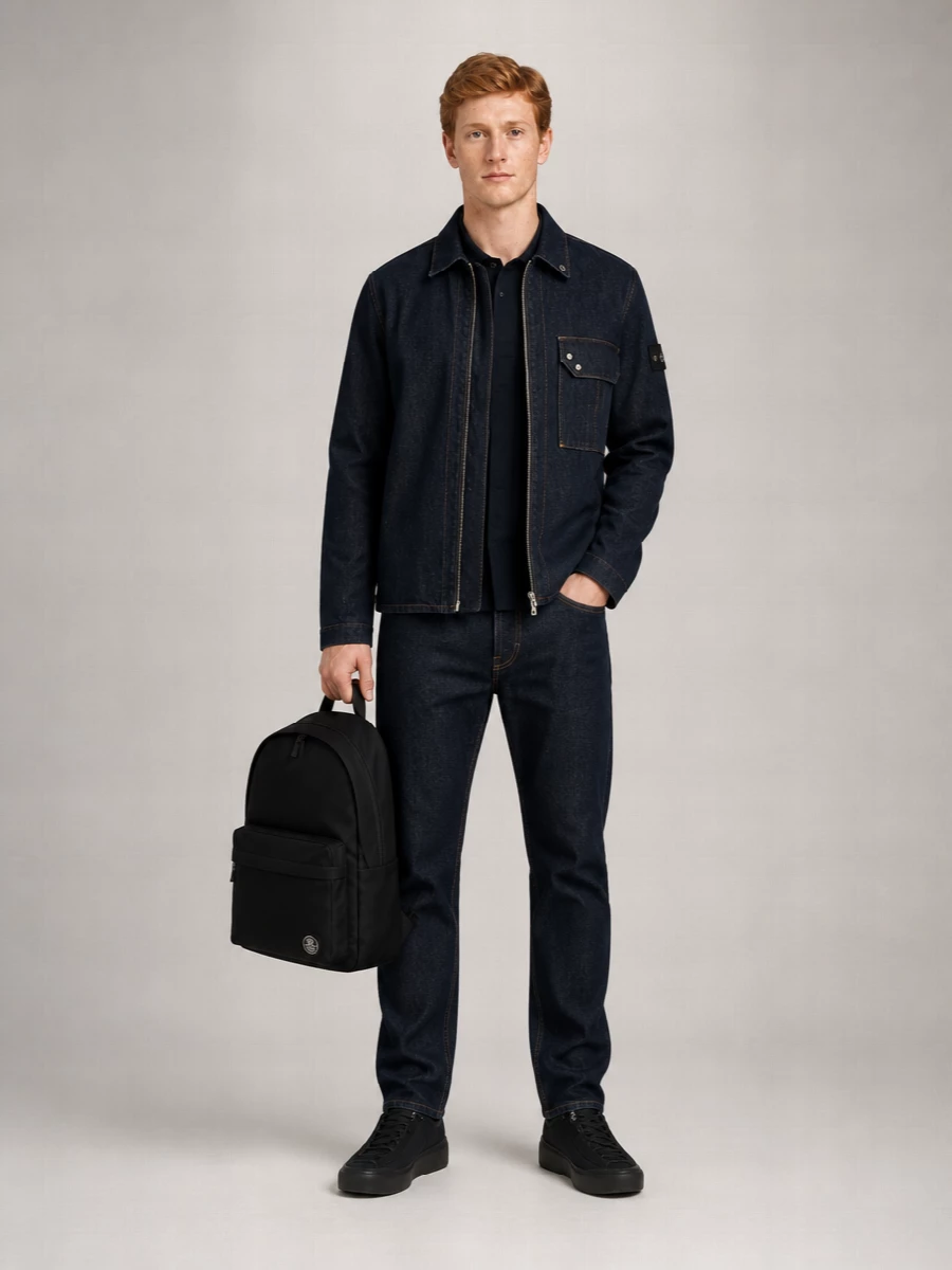 Stone Island Denim Shirt Jacket