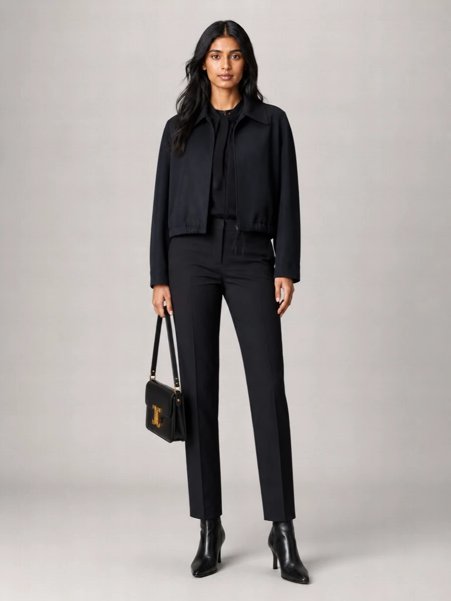 Victoria Beckham Wool Single Breasted Coat