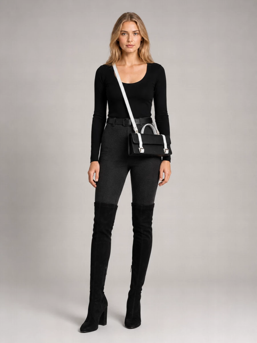 Dolce&Gabbana Suede Leather Knee-High Boots