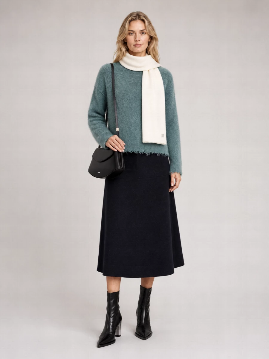 Jil Sander Fringed Wool Jumper