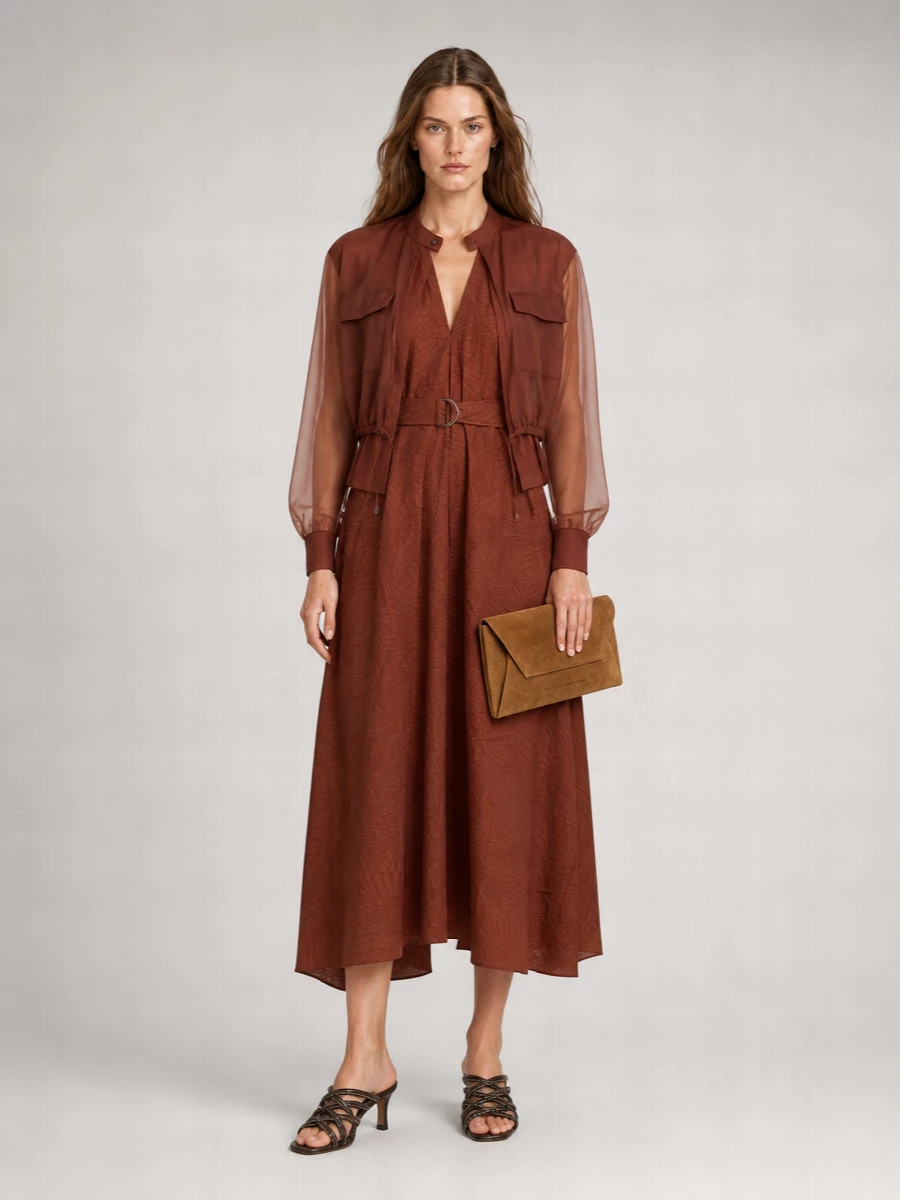 Brunello Cucinelli Silk Sleeve Shirt