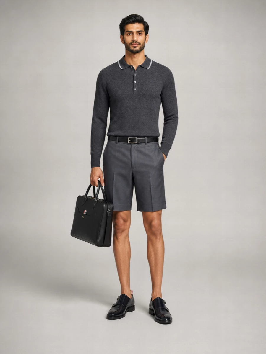 Thom Browne wool tailored shorts