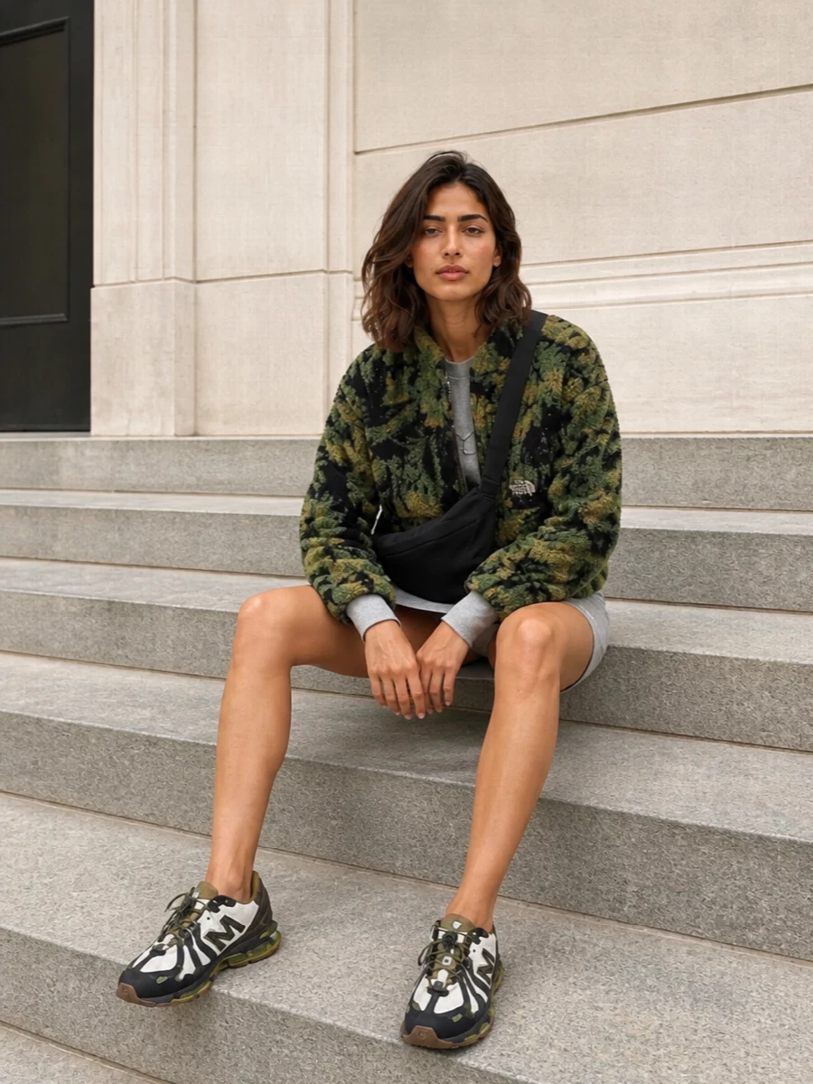 North face fleece the attico sweatshirt dress