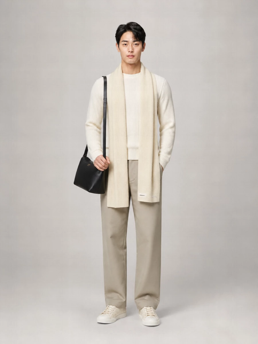 Acne Studios Cashmere Ribbed Crew-Neck Sweater
