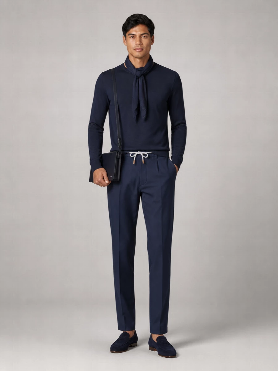John Smedley Cotton Crew-Neck Long-Sleeve Jumper