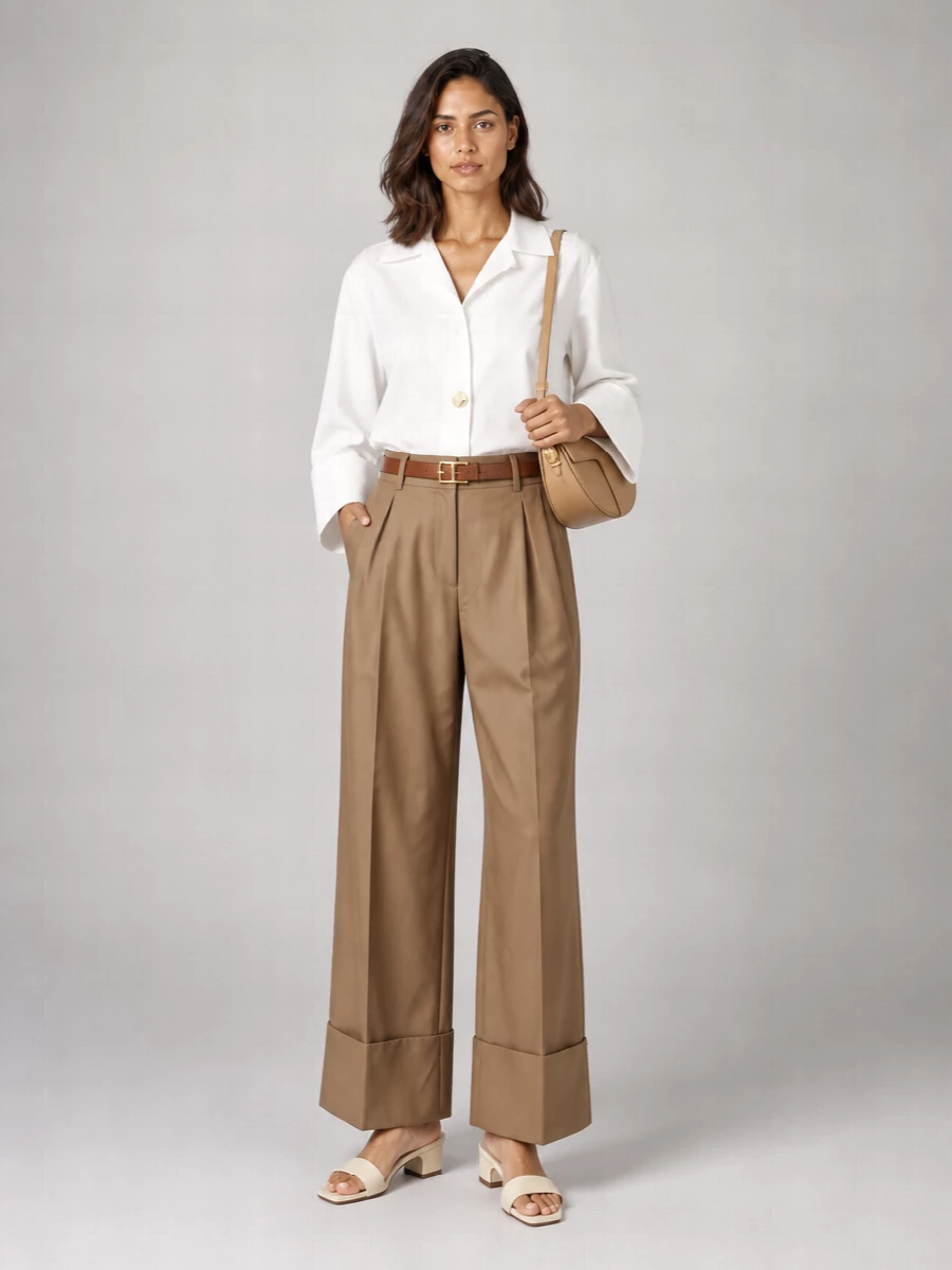 Darkpark Cuffed Tailored Trousers