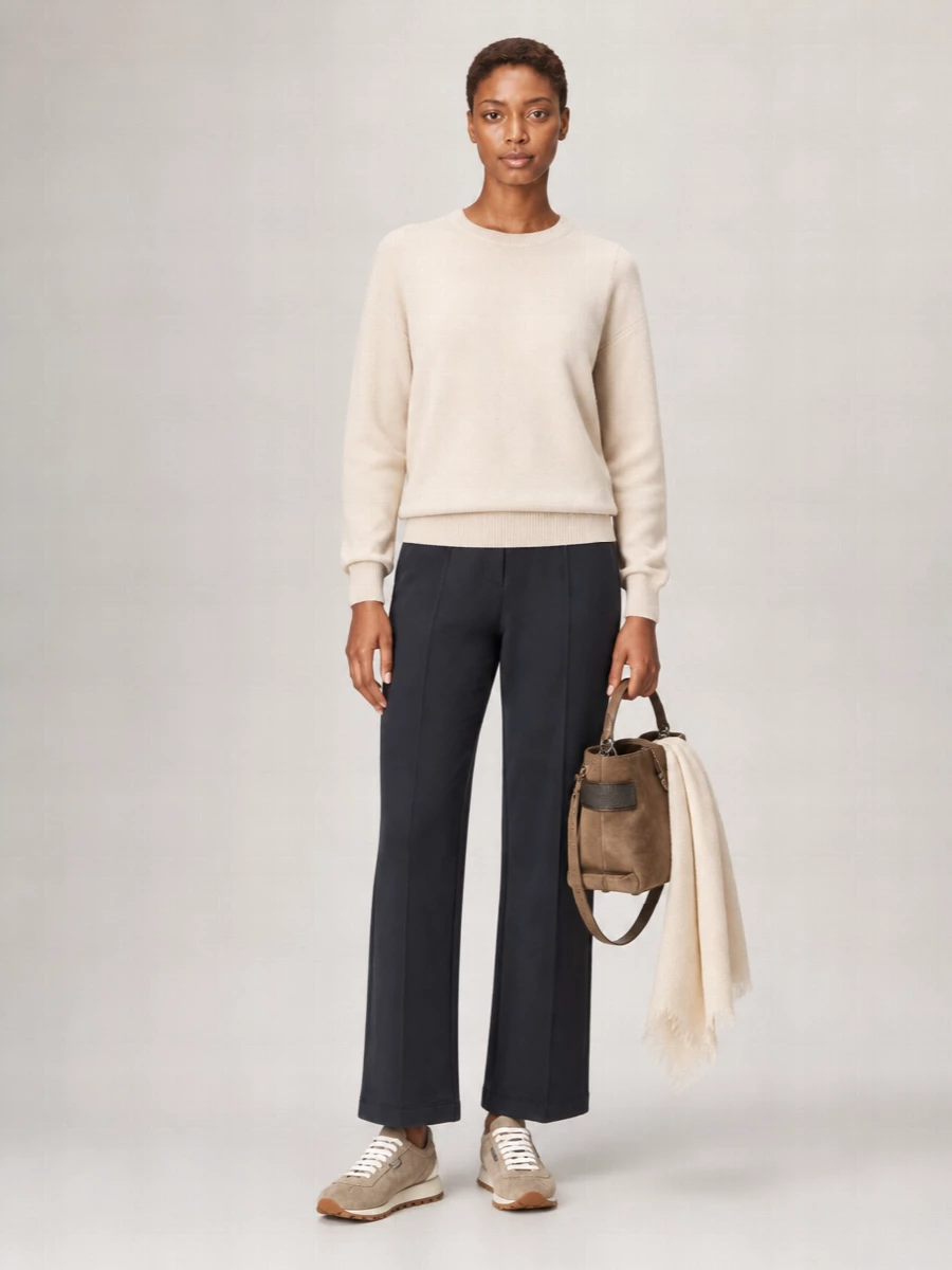 Brunello Cucinelli Cotton Wide-Leg Joggers