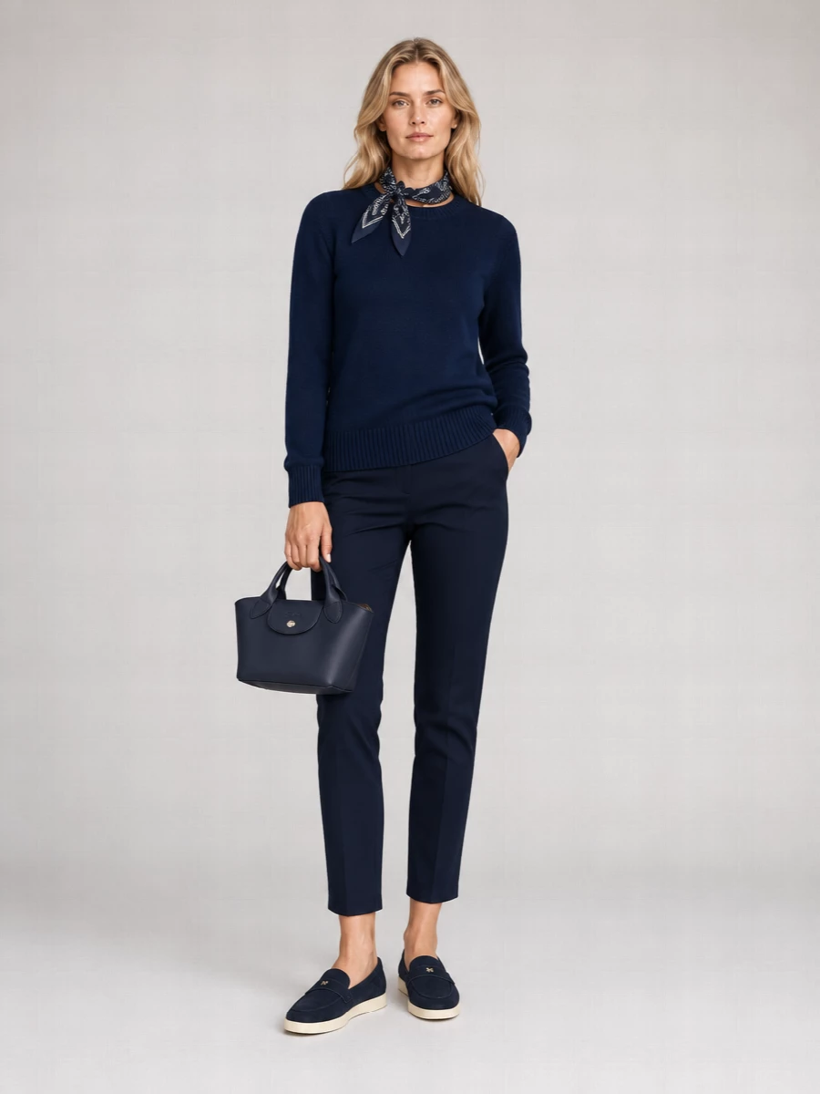 Polo Ralph Lauren Ribbed Knit Crew-Neck Cotton Sweater
