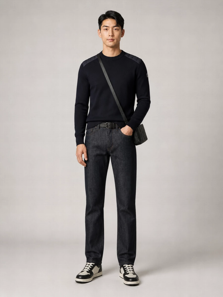 Moncler Denim Straight Leg Jeans