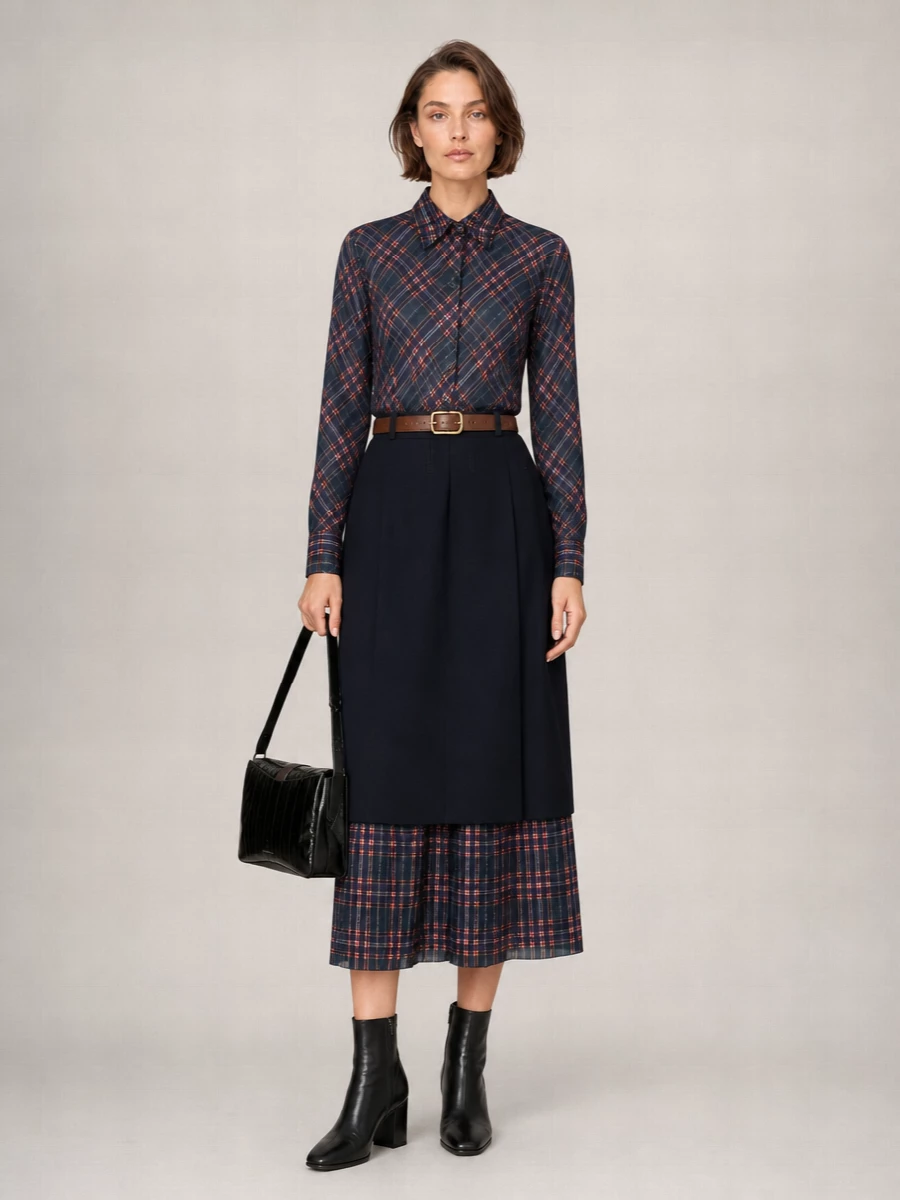 Dries Van Noten pleated skirt