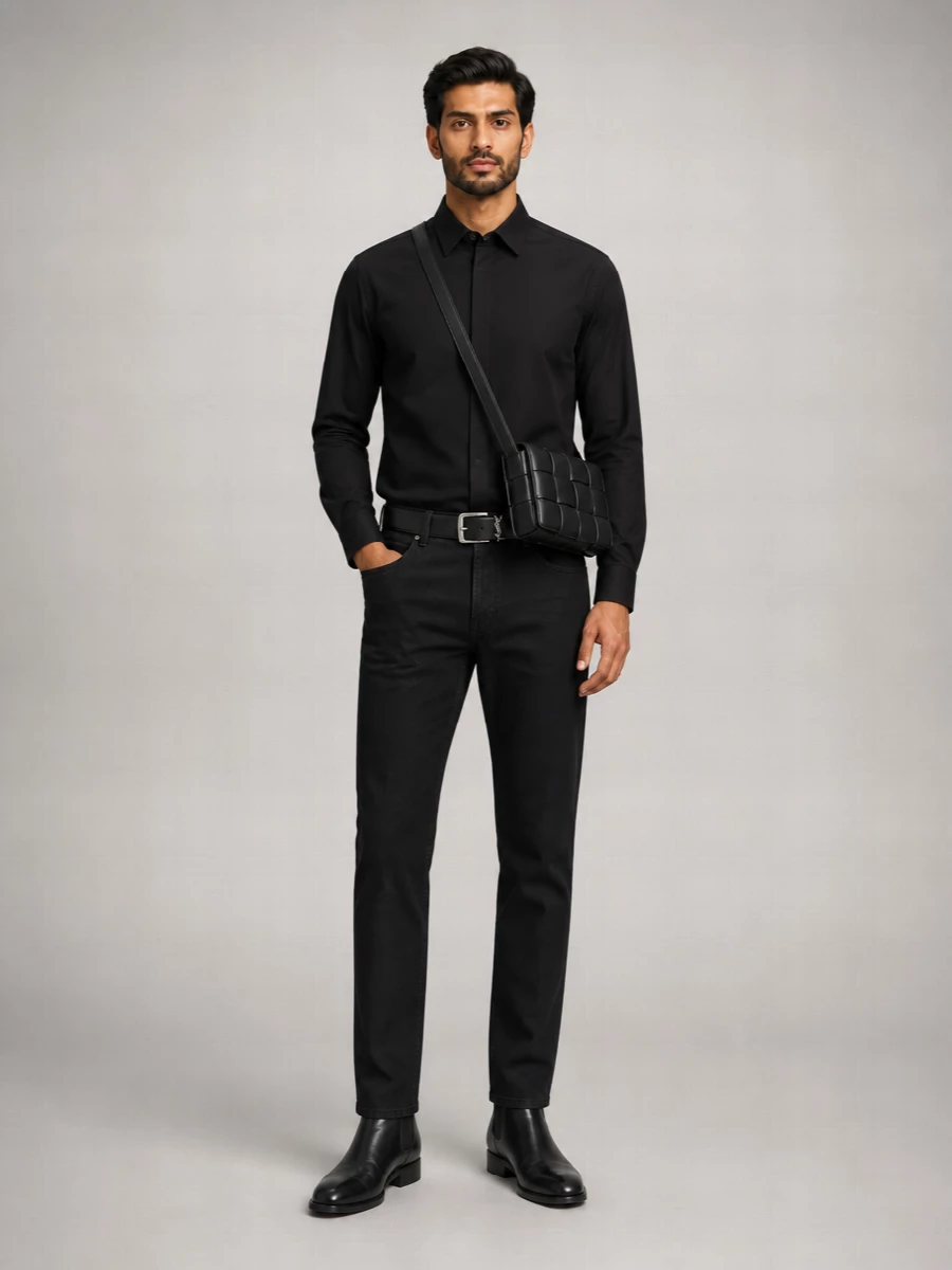 Saint Laurent Denim Straight-Leg Jeans