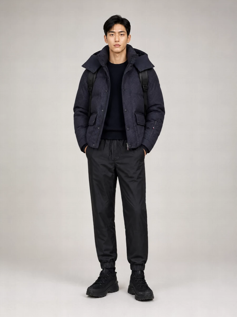 Moncler Grenoble Wool Puffer Jacket