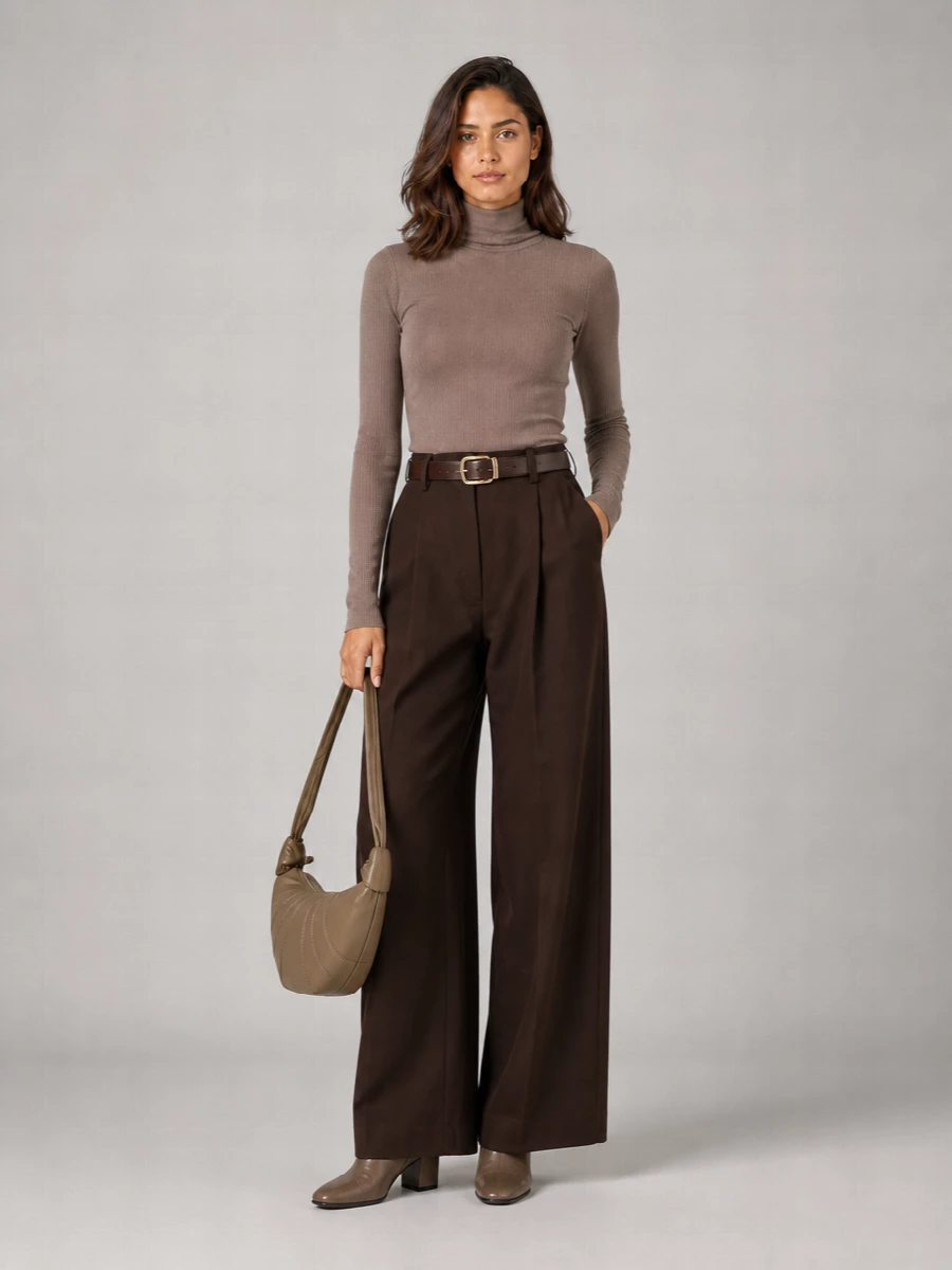 Lemaire Cotton Straight-Leg Wide-Leg Trousers