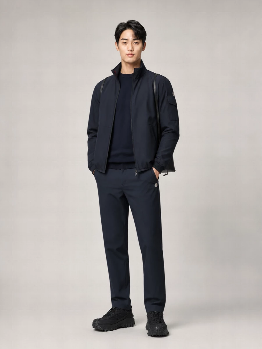Moncler Nylon Down Hooded Lightweight Jacket